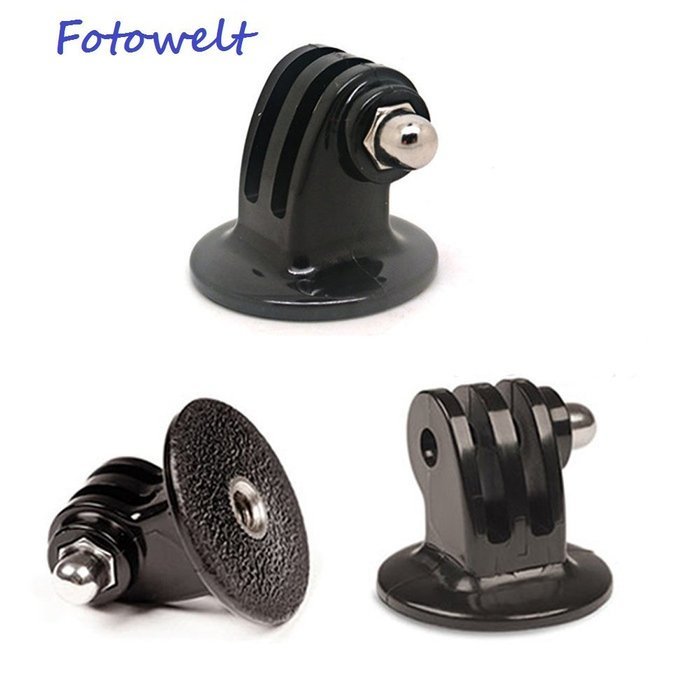 FOTOWELT Adjustment Curved Adhesive Helmet Side Mount kit for GoPro Hero 4 Hero 3+ Hero 3 Hero 2 Hero 1 N17