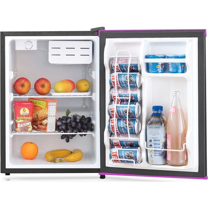 Keystone KSTRC24CBP Compact Refrigerator with Wipe-Off Board Front, 2.4 Cubic Feet, Black N2
