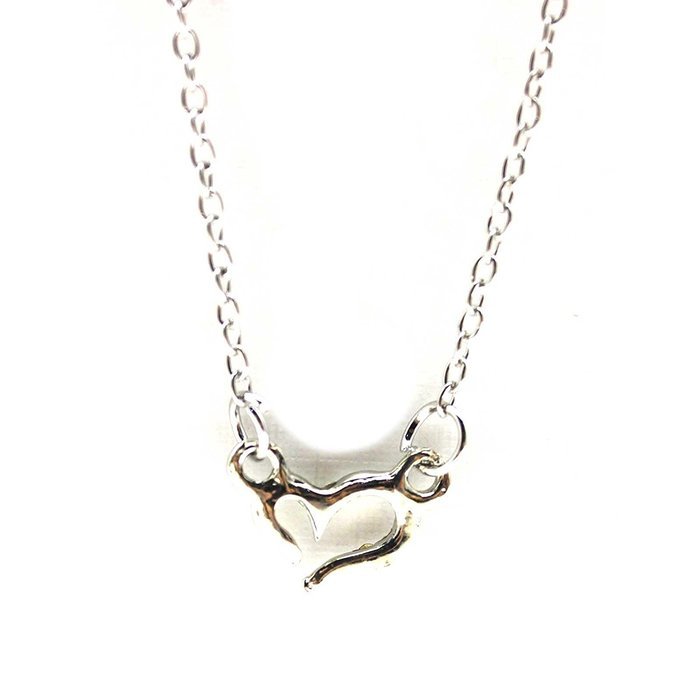 1pc New Girl's Opening Heart Crystal Shape Pendant Short Neck Chain Party Decor N2
