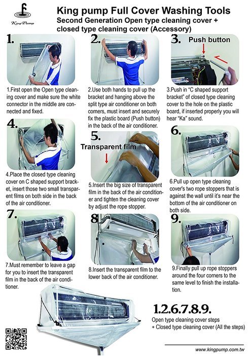 Open Type Cleaning Cover to Wash Air Conditioner N2
