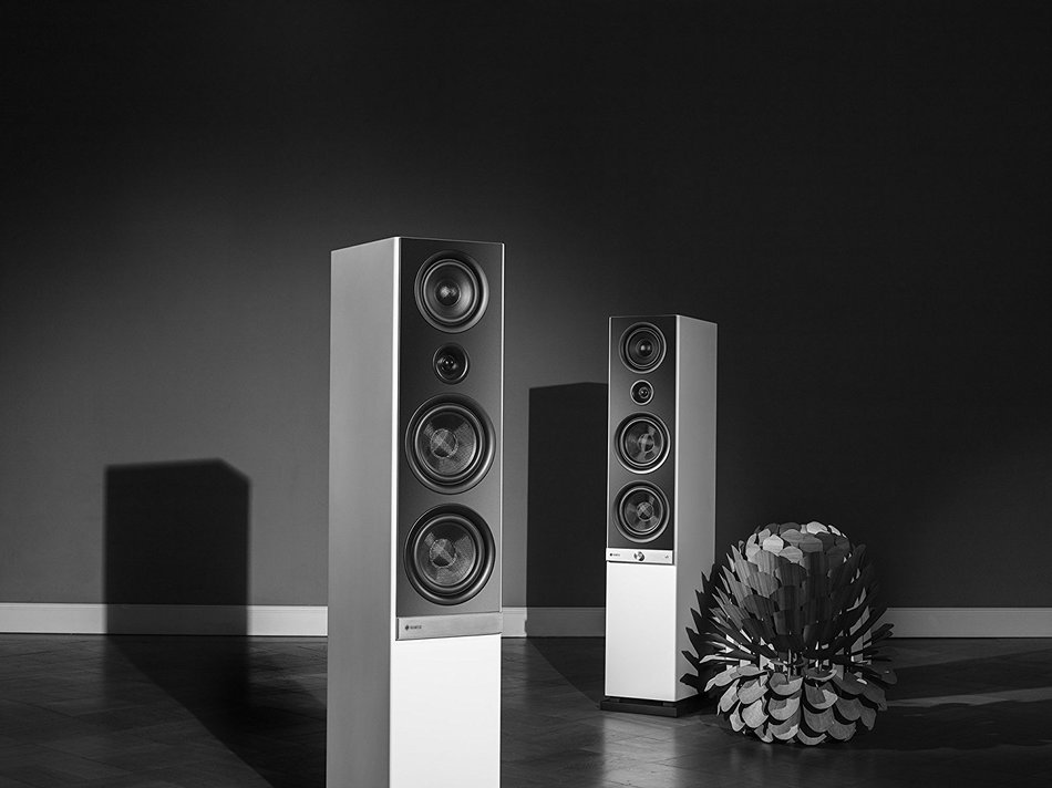 Raumfeld Stereo L Wireless Streaming Floorstanding Speaker (Pair, White) N17