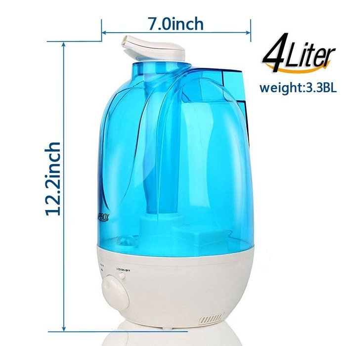 Ultrasonic Cool Mist Humidifier-Aromatherapy Essential Oil Diffuser -Whisper Quiet with LED Nightlight - 4L High... N6