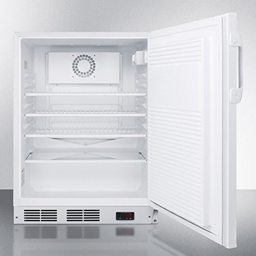 Summit FF7LBIMEDDTADA 24" Medically & Commercially Approved Compact Refrigerator with 5.5 cu. ft. Capacity Factory... N3