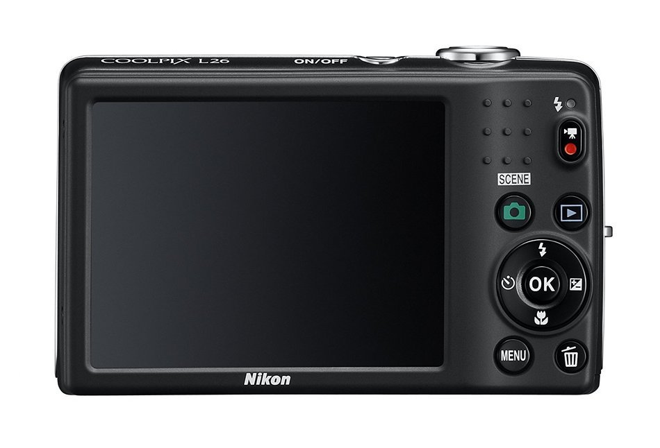 Nikon COOLPIX L26 16.1 MP Digital Camera with 5x Zoom NIKKOR Glass Lens and 3-inch LCD (Black) N11