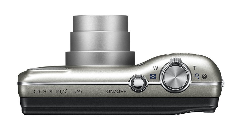 Nikon COOLPIX L26 16.1 MP Digital Camera with 5x Zoom NIKKOR Glass Lens and 3-inch LCD (Black) N14