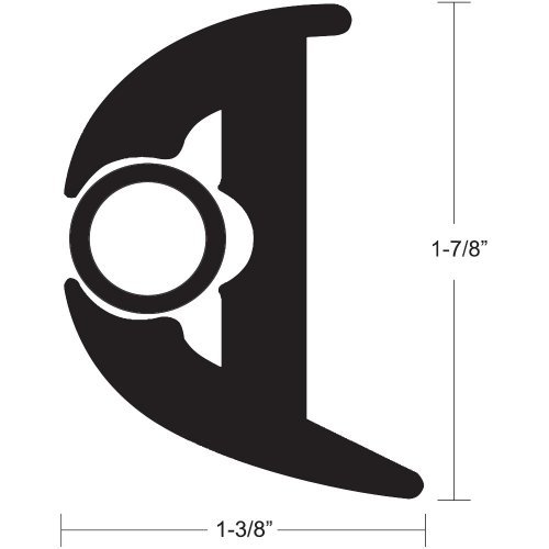 TACO METALS TACO Flex Vinyl Rub Rail Kit - Black w/Black Insert - 50' / V11-3426BBK50-2 /