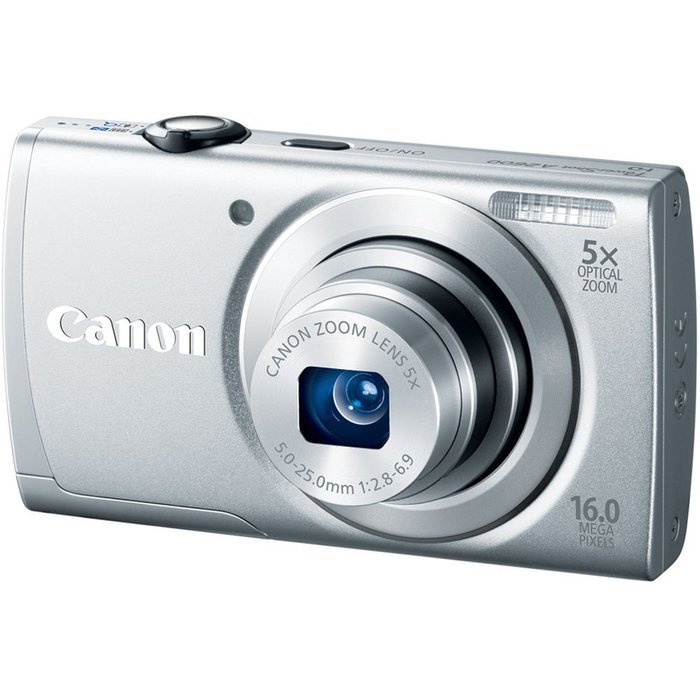 Canon PowerShot A2600 IS 16.0 MP Digital Camera with 5x Optical Zoom and 720p Full HD Video Recording (Black)... N5