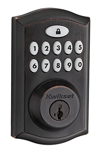 Kwikset 99130-003 SmartCode 913 UL Electronic Deadbolt featuring SmartKey in Venetian Bronze by Kwikset