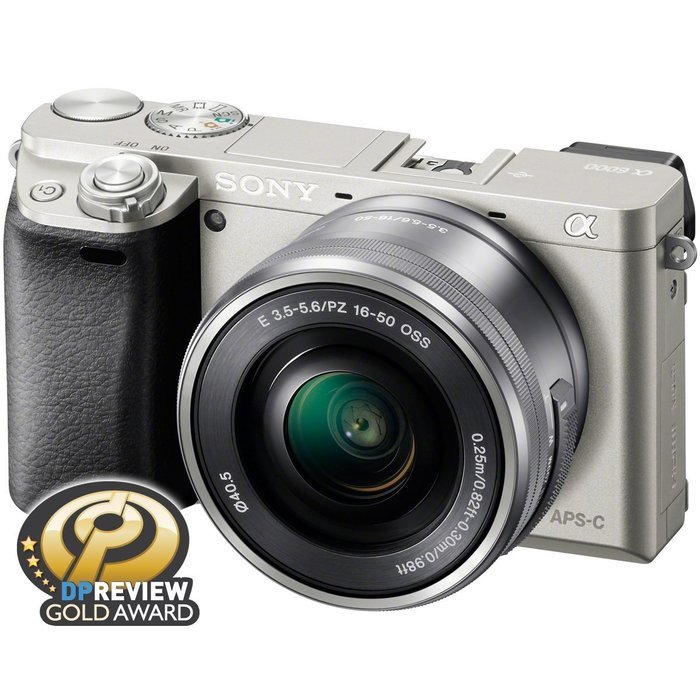 Sony Alpha A6000 Wi-Fi Digital Camera & 16-50mm (White) with 55-210mm Lens + 64GB Card + Case + Battery & Charger... N5