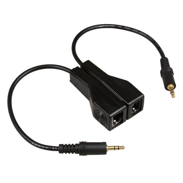 RELPER 2 Pack 3 RCA to RJ45 Balun Component Video and Audio Extender Over Cat5/6 Up to 600ft/200M N12
