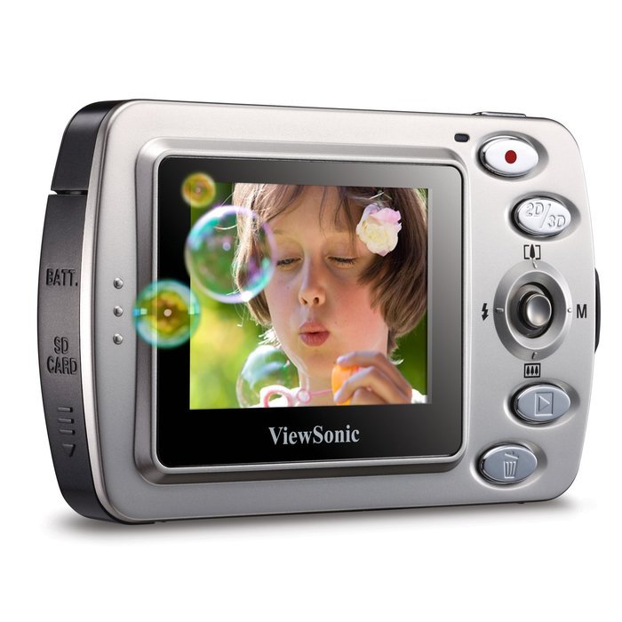 View Sonic 3DSC5 5MP Digital Camera with CMOS Sensor and 4x Optical Zoom (Black) N3