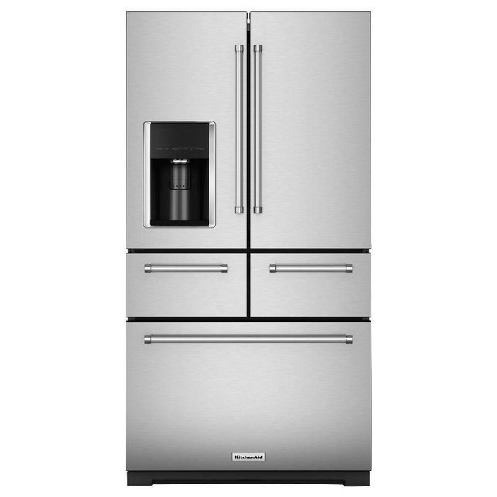 Kitchen Aid KRMF706ESS KRMF706ESS 25.8 Cu. Ft. Stainless Platinum Interior French Door Refrigerator N2