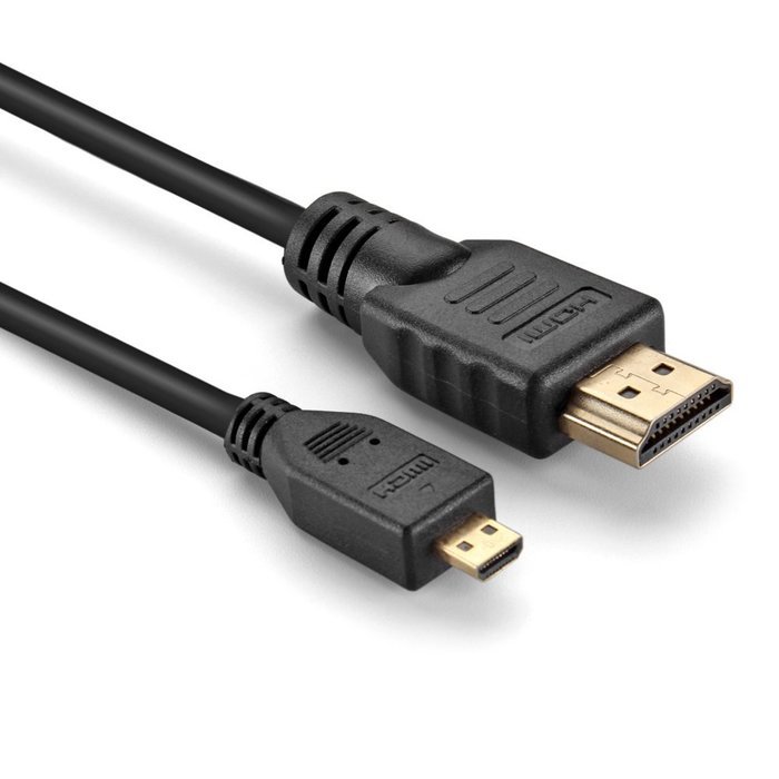 TNP Micro HDMI (Type D) to HDMI (Type A) Cable (15 Feet) - High Speed Video Audio AV HDMI D to A Connector Converter...