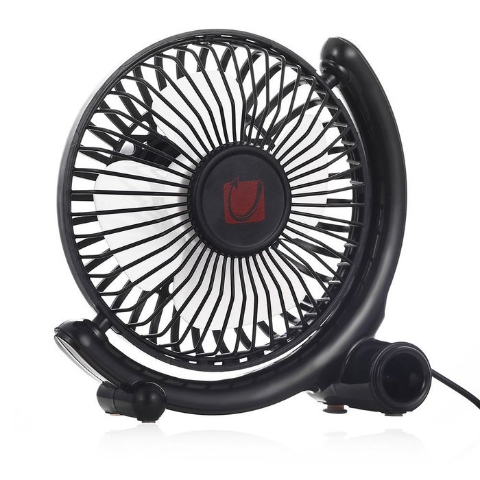 USB Desk Fan Small Personal Fan USB Powered with Two Speed, Metal Design and Quiet, 4" (Blue)