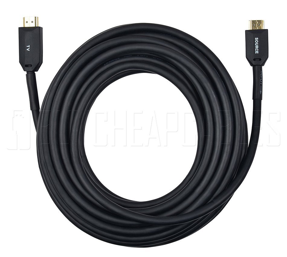 BuyCheapCables&reg; RedMere HDMI Cable 60Ft - Ultra Thin High Performance HDMI Cable with RedMere Technology