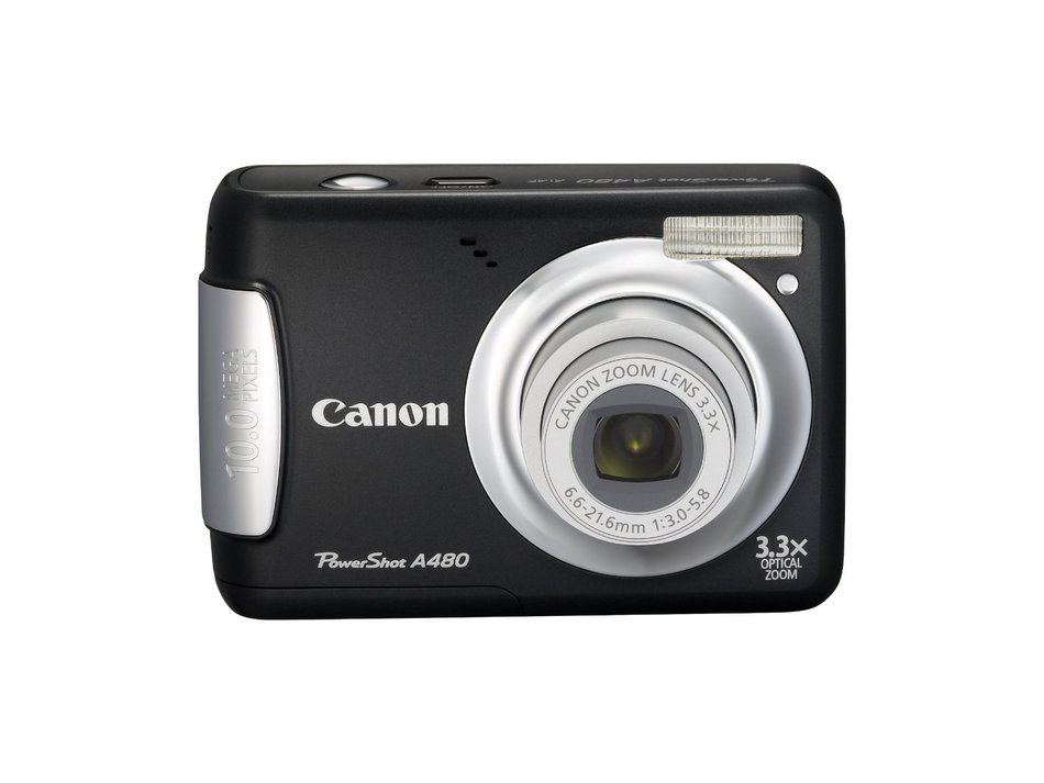 Canon PowerShot A480 10 MP Digital Camera with 3.3x Optical Zoom and 2.5-inch LCD (Silver) N5