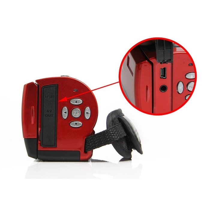 etomtop&reg; HD 1280*720P 16MP Digital Video Camcorder Camera DV DVR 2.7'' TFT LCD 16x ZOOM -Red N5