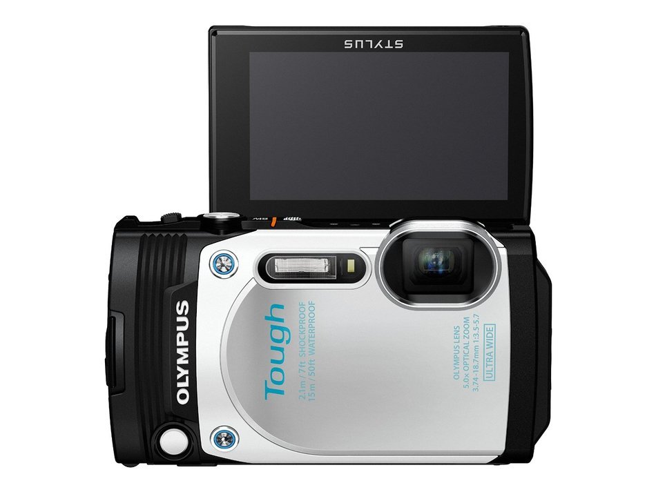 Olympus TG-870 Tough Waterproof Digital Camera (White) N6