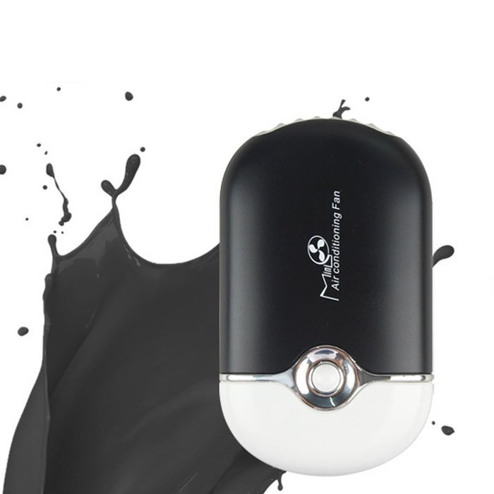 MuLuo Portable Handheld USB Mini Small Air Conditioner Cooler Cute Fan Black