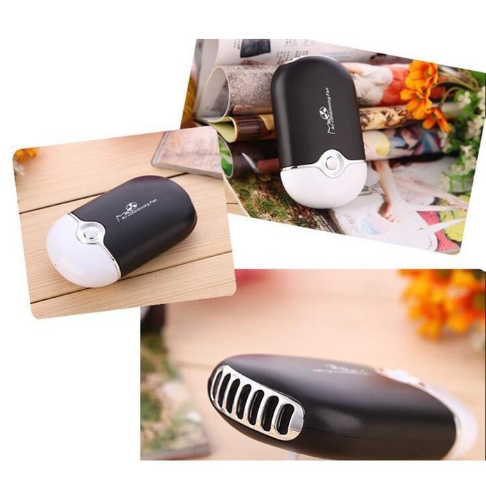 MuLuo Portable Handheld USB Mini Small Air Conditioner Cooler Cute Fan Black N2