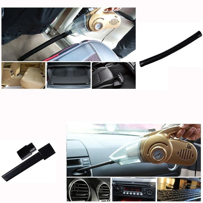 Wet & Dry Cleaner, Smartlife15 Turbo 12V 100W Portable Mini Handheld Vacuum Cleaner for Car Home Travel Outdoor N8