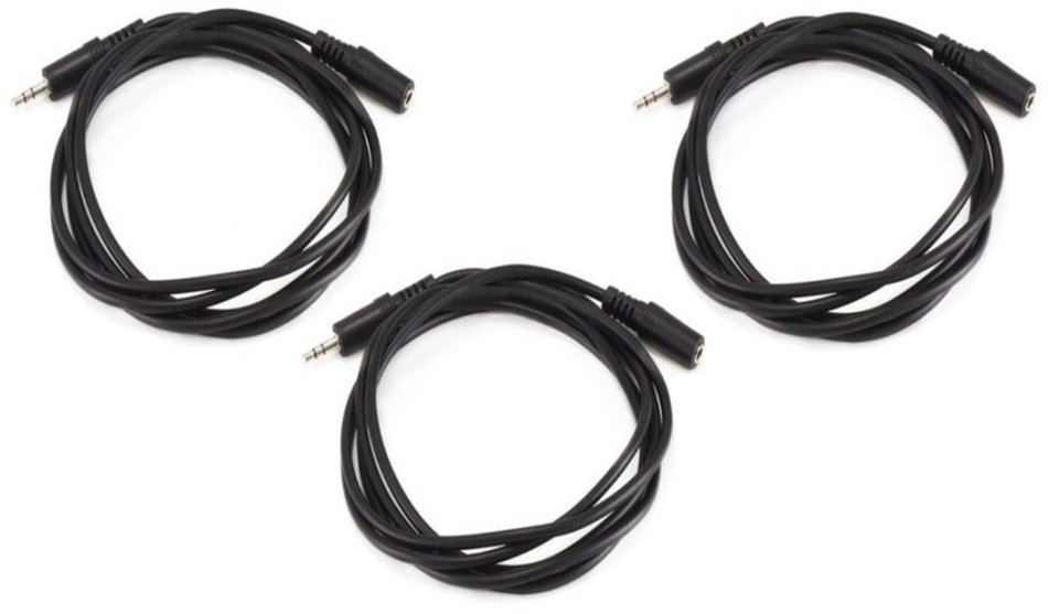 Monoprice 100647 50' 3.5mm Stereo Plug/Plug M/M Cable, Black N11