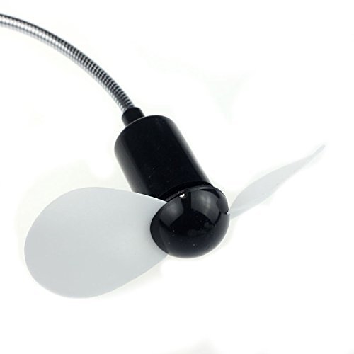 Coper ® Flexible USB Mini Cooling Fan Cooler For Laptop Desktop PC Computer New (Black) N3