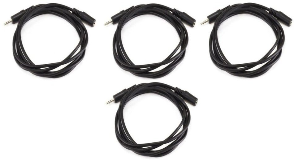 Monoprice 100647 50' 3.5mm Stereo Plug/Plug M/M Cable, Black N13