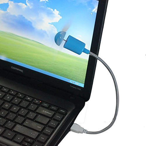 Coper ® Flexible USB Mini Cooling Fan Cooler For Laptop Desktop PC Computer New (Black) N5