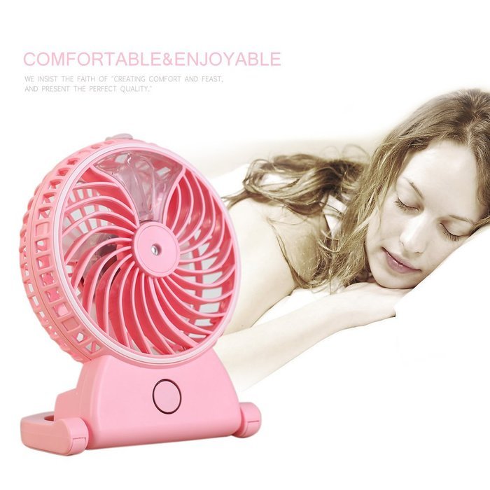 Humidifier Fan Handheld USB Mini Misting Cooling Fan Humidifier by eBerry&reg; (Blue) N3