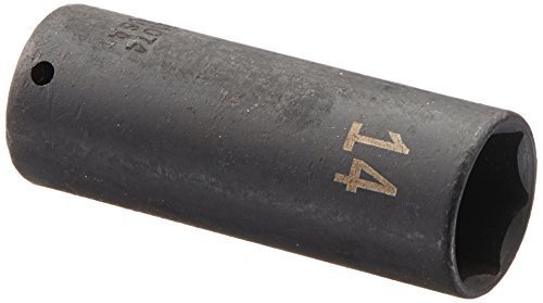 SK Hand Tool 31074 6 Point 1/4-Inch Drive Deep Impact Socket, 14mm by SK Hand Tool