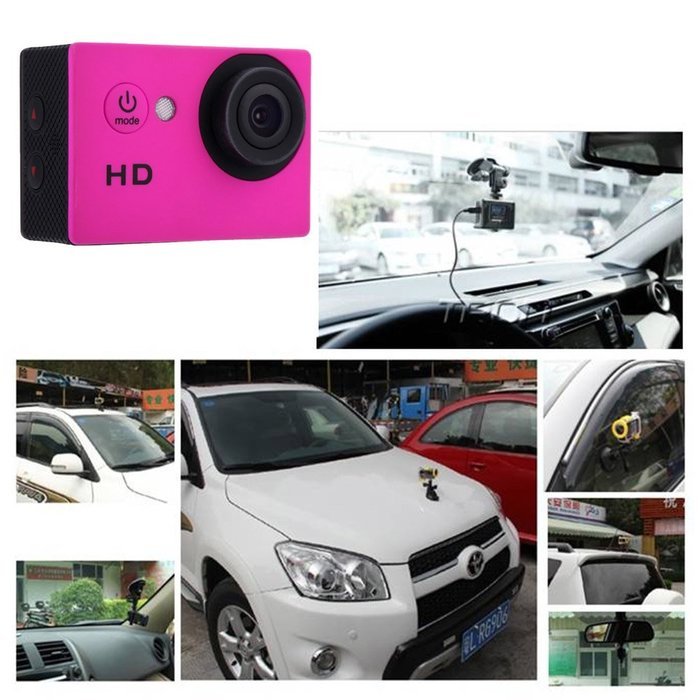 Andoer A7 HD 720P Sport Mini DV Action Camera 2.0" LCD 90&deg; Wide Angle Lens 30M Waterproof N27
