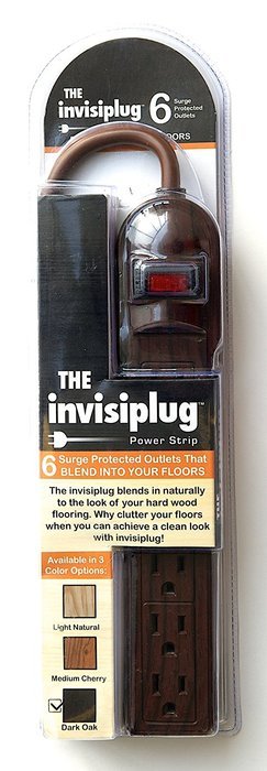 Invisiplug 6-Outlet Surge Protector, Model LN001 N3