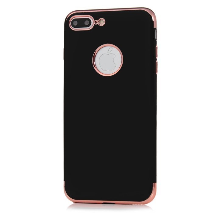 iPhone 7 Plus Case (5.5 inch) - Shockproof Soft TPU Rubber Skin Gel Bumper Case Splicing Electroplating Frame...