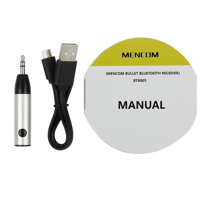 ESYNIC Bluetooth Receiver Adapter Mini Wireless Bluetooth 4.1 Car Kit 3.5mm Music AUX Audio Adaptor Hands-free... N8