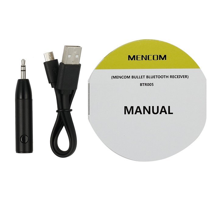 ESYNIC Bluetooth Receiver Adapter Mini Wireless Bluetooth 4.1 Car Kit 3.5mm Music AUX Audio Adaptor Hands-free... N9