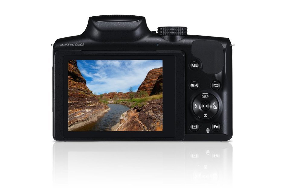 Samsung WB2100 16.4MP CMOS Digital Camera with 35x Optical Zoom, 3.0" LCD Screen and 1080i HD Video (Black) (... N4