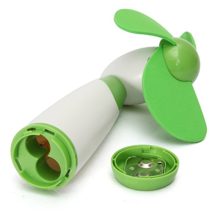 Fan - TOOGOO(R)Portable mini Pocket fan hand cooling silent Fan for travel Sport Green