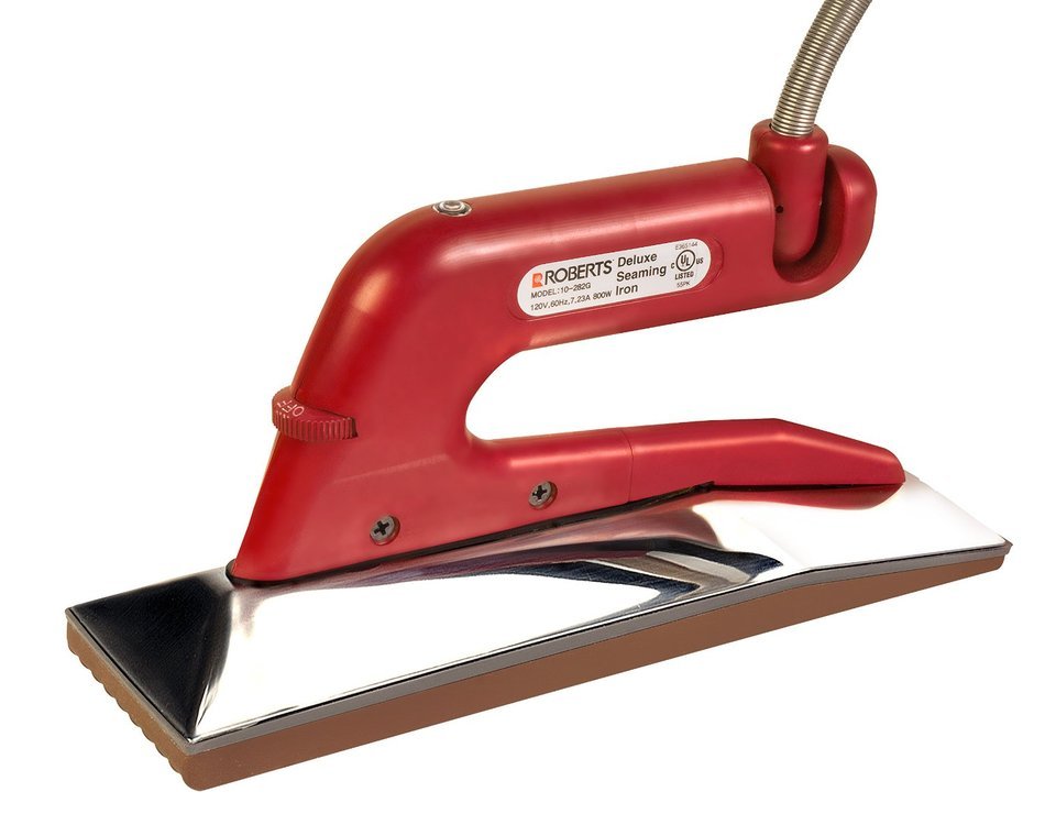 Roberts 10-282G-2 Deluxe Heat Bond Carpet Iron with Non-Stick Grooved Base