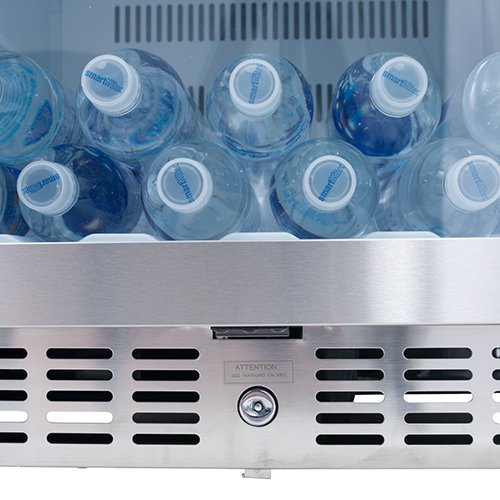 EdgeStar 14 Cu. Ft. Built-In Commercial Beverage Merchandiser - White and Stainless Steel N5