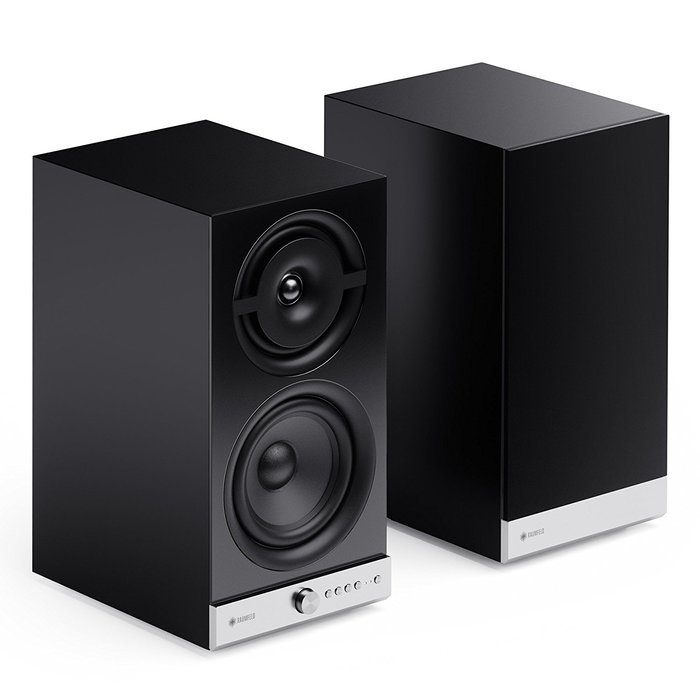 Raumfeld Stereo M Wireless Streaming Bookshelf Speakers (Pair, White) N6