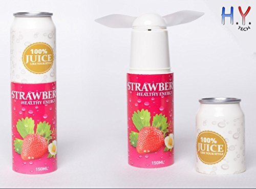 H.Y. TECH Super Cute Juice Style Mini Fan Perfect for Your Pocket (Kiwifruit Juice) N2