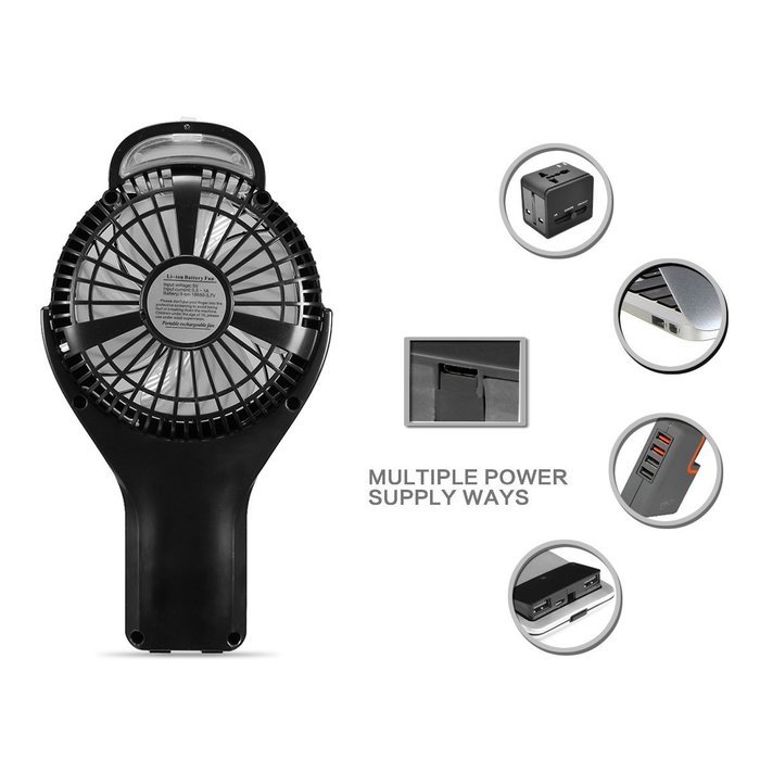 Handheld Fan Spray,SOONHUA 3 Modes Speed Rechargeable Mini Fan & 2 Modes Cool Misting Humidifier for Home Office... N3