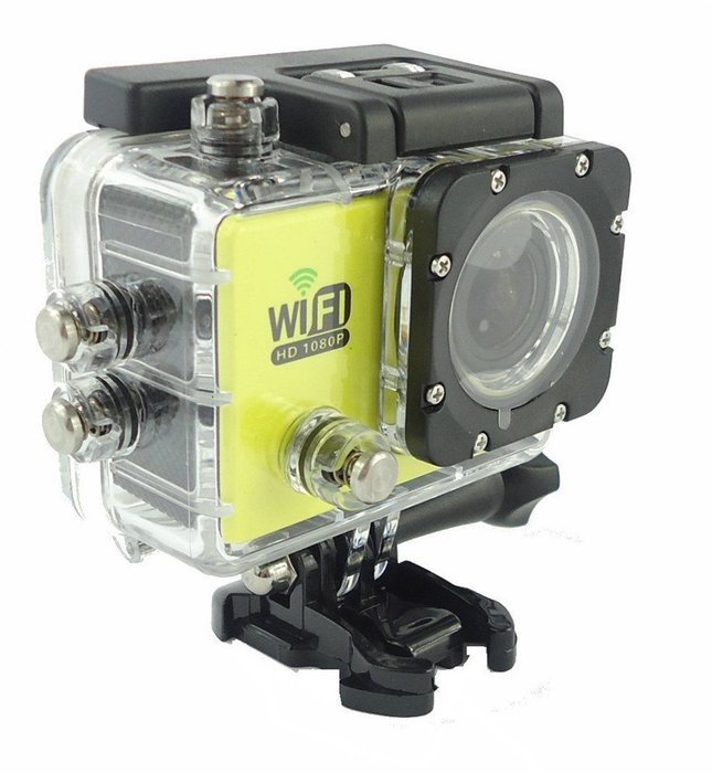 KingCool WiFi 12MP Full HD 1080P DVR Camcorder 2.0 inch 170 Degree Waterproof Sports Action Camera(Blue) N12