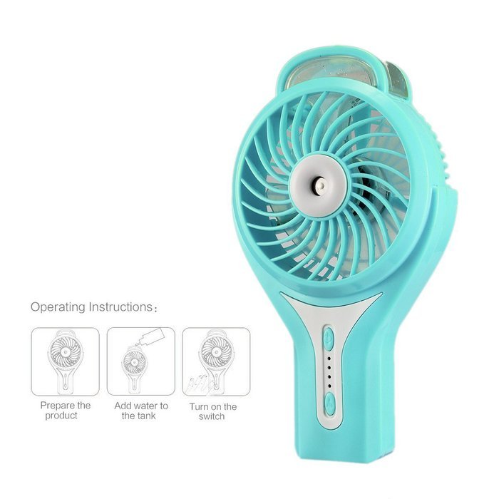 Handheld Fan Spray,SOONHUA 3 Modes Speed Rechargeable Mini Fan & 2 Modes Cool Misting Humidifier for Home Office... N4