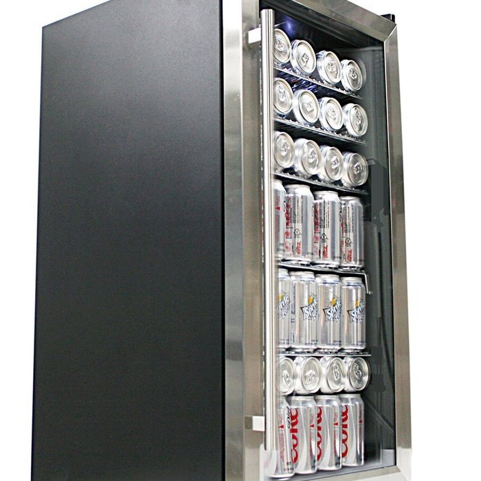 Whynter BR-125SD Beverage Refrigerator, Stainless Steel N2