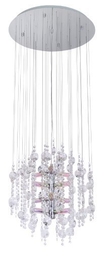 Eglo 89005A Alexandria Hanging Light, Chrome by Eglo