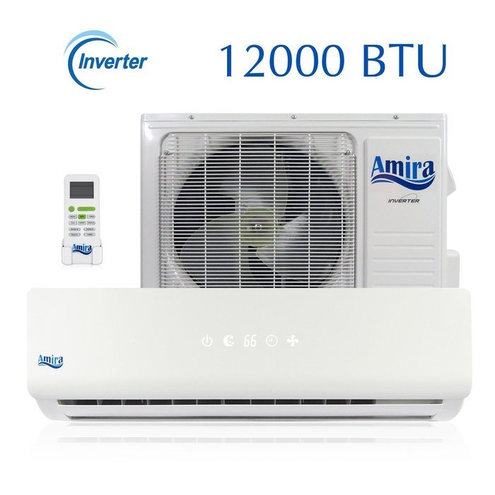 12000 BTU Mini Split Air Conditioner - 1 Ton Ductless System with Inverter and Heat Pump - Complete Set with 15...