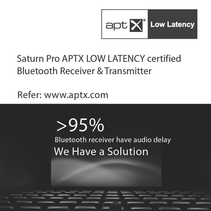 Avantree aptX LOW LATENCY Bluetooth Receiver and Transmitter 2-in-1, Wireless Adapter for Audio Source Home Speaker... N15