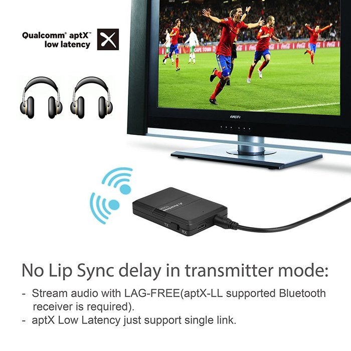 Avantree Aptx Low Latency Bluetooth Receiver And Transmitter In